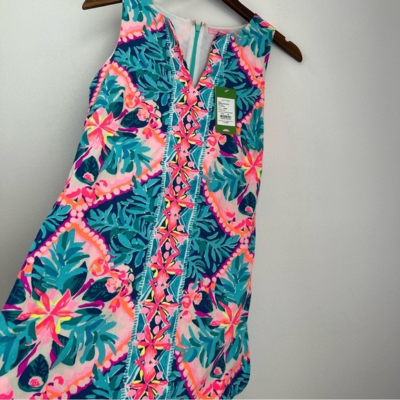 Lilly Pulitzer Tanya Romper in Seaside Aqua Size 00 - Picture 5 of 16